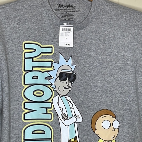 🔥🔥 Adult Swim Rick & Morty TEE NWT Size: Large 🔥🔥 - Picture 3 of 10